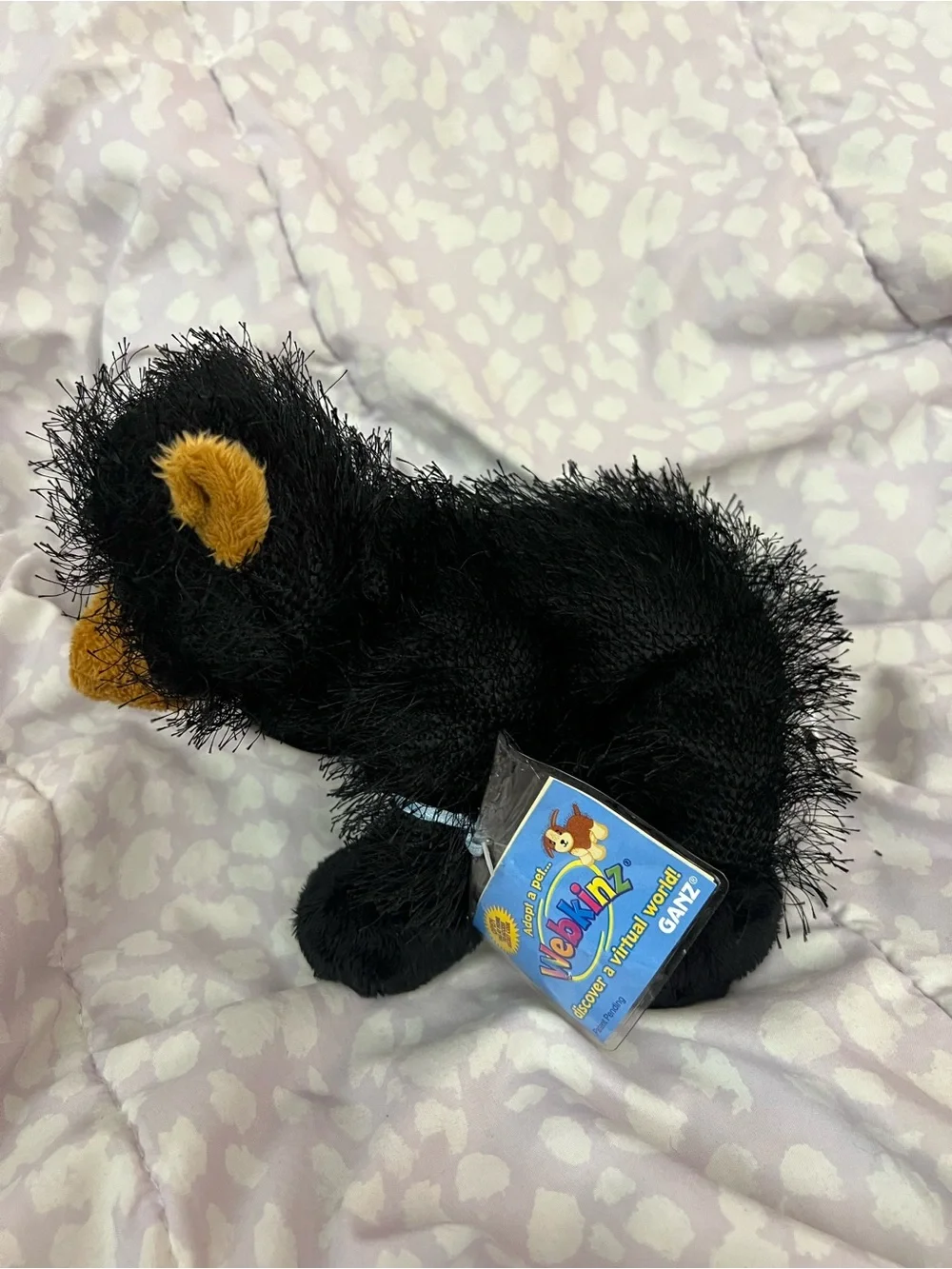 NWT Webkinz Black Bear Plush Retired